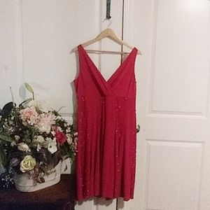 Glamour red dress. (7)